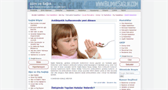 Desktop Screenshot of bilimvesaglik.com