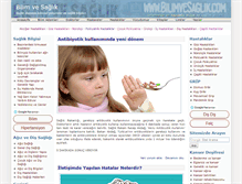 Tablet Screenshot of bilimvesaglik.com